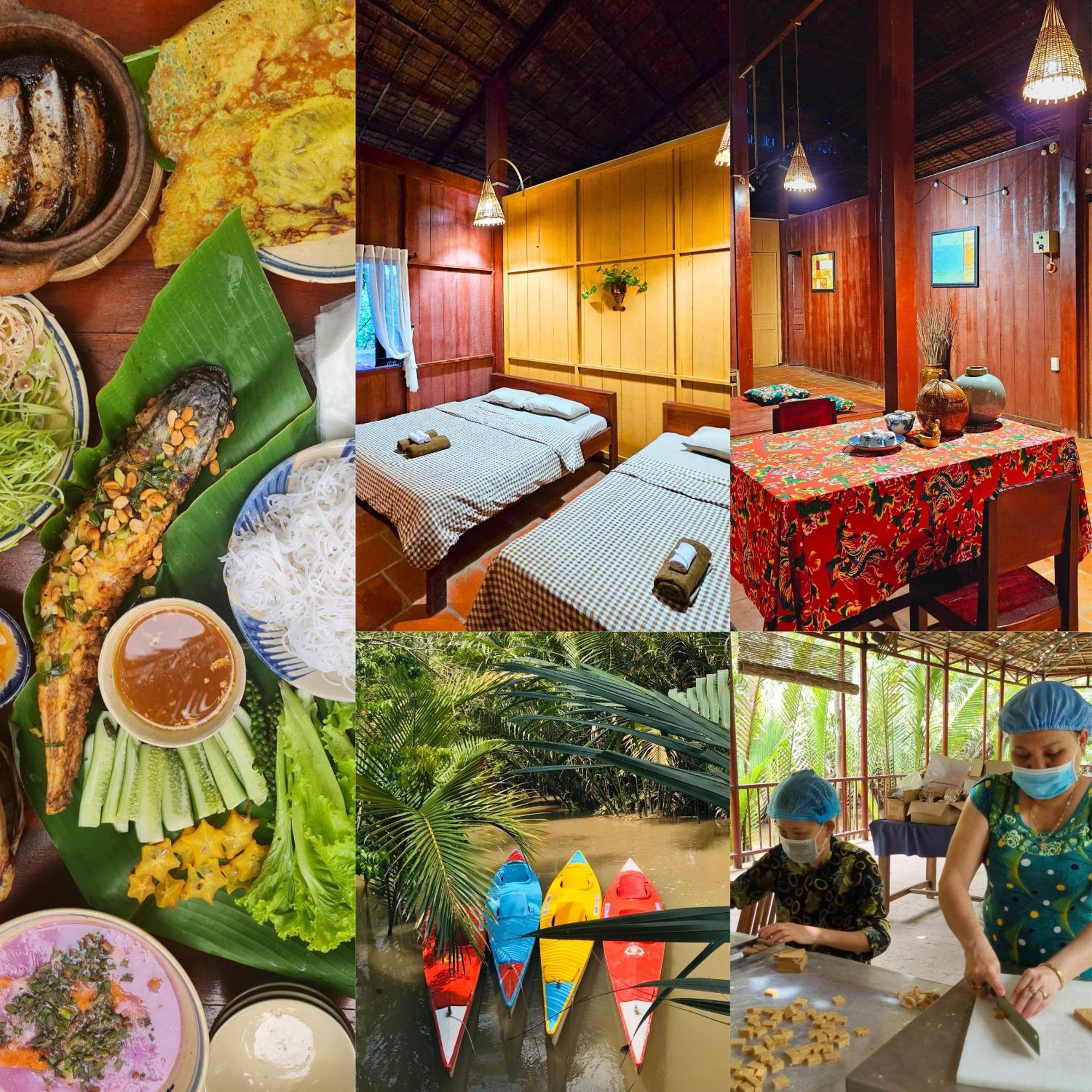Ba Danh Homestay & Kitchen - Ben Tre Mekong エクステリア 写真
